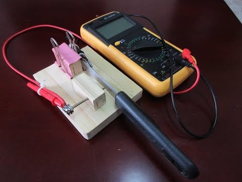 Morse Code Keyer Made From Steak-knife and Multi-tester