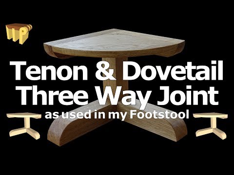 Mortise &amp;amp; Dovetail Three Way Corner Joint - As used in my footstool