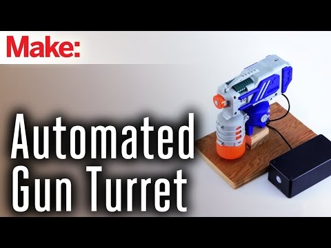 Motion-Activated Water Gun Turret