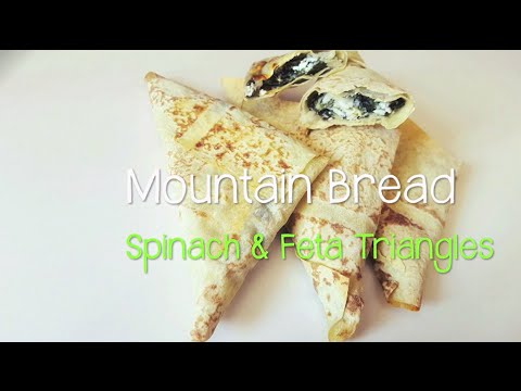 Mountain Bread&amp;trade; - Spinach &amp;amp; Feta Triangles