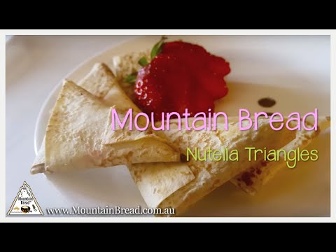 Mountain Bread&amp;trade; - Nutella Triangles