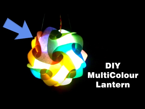 Multicolor Lantern for Home Decoration | DIY | Origami | Paper Crafts