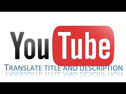 Multilingual title and description