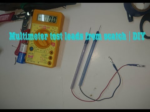 Multimeter test leads from scratch  |  DIY