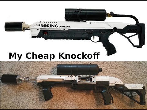 My Boring Company &amp;quot;Not A Flamethrower&amp;quot; Nerf Knockoff, How I built it step by step