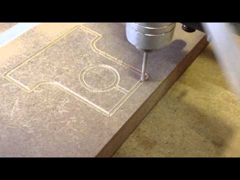 My first cut on my CNC machine