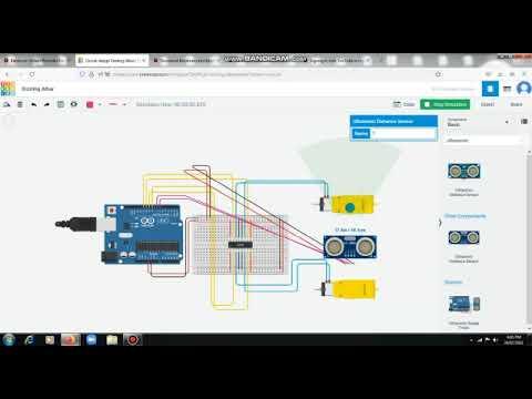 My second robotics simulation - obstacle avoiding robot - Audagouni Yashwanth