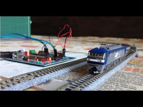 N scale JR EF210 on a small automated layout