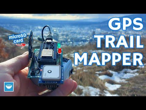 Nature Trail Mapper in KML format with ESP32, RYS352A GPS Module and microSD card logging