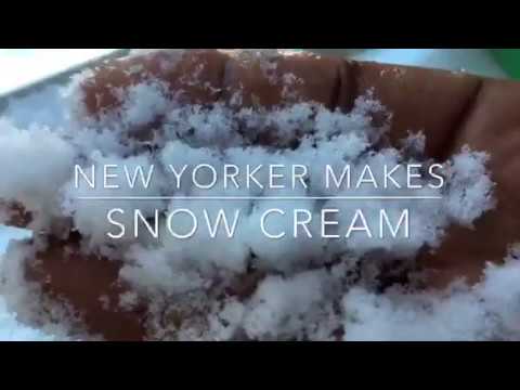 New Yorker makes SNOW CREAM