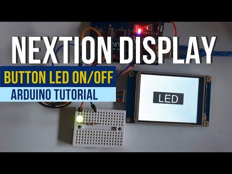 Nextion Display - Control LED On-Off with Dual State Button &amp;amp; Arduino