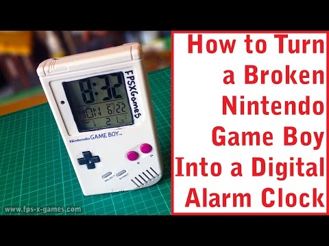 Nintendo Game Boy Made Into a Digital Alarm Clock