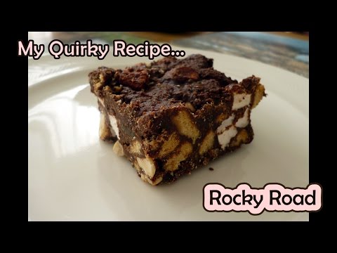 No Bake, No Wash-up Rocky Road Chocolate Slice