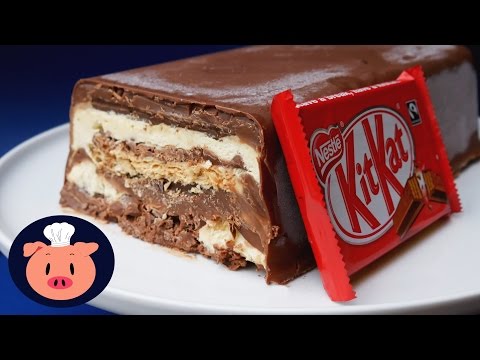 No Bake Kit Kat Ice Cream &amp;quot;Cake&amp;quot; - Treat Factory