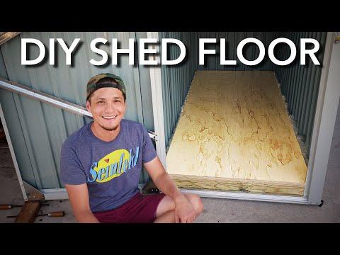 No Measure DIY Shed Floor | Carpentry Tricks and Tips