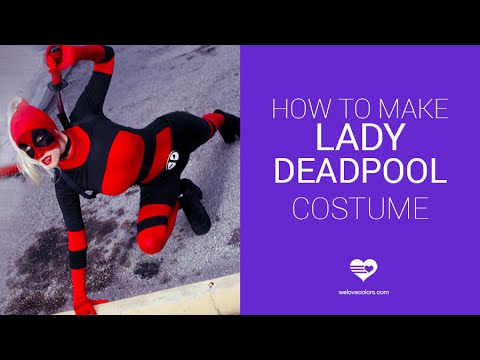 No Sew, Easy Lady Deadpool Costume