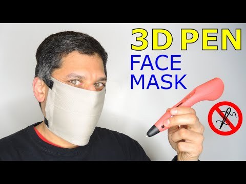 No Sewing FACE MASK - 3D Pen | DIY Tutorial