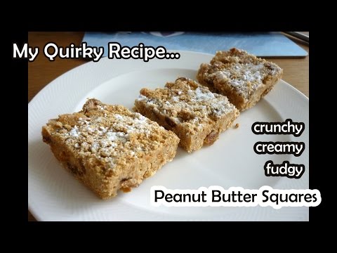 No-Bake Creamy Crunchy Peanut Butter Squares - Easy, No-Washing-Up Recipe