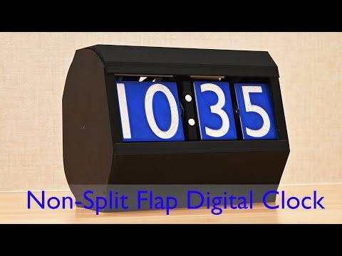 Non-Split Flap Digital Clock