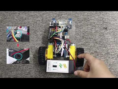 OSOYOO 2WD Robot Car Starter Kit Lesson 1 Basic Installation &mdash; Test