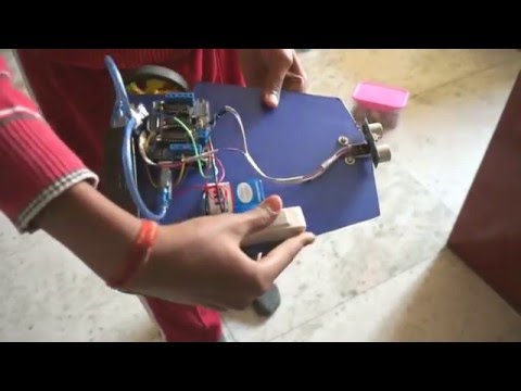 Obstacle Avoiding Robot with Motor Shield