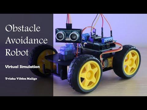 Obstacle Detection Robot Virtual Simulation