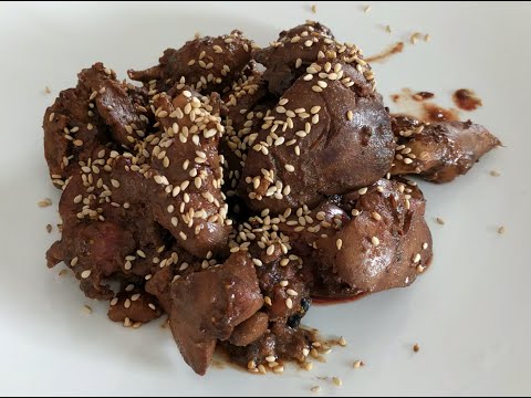 Offal - Chicken Liver Recipe - Liver Fry - Chicken Heart Fry - Honey Glazed Heart &amp;amp; Liver