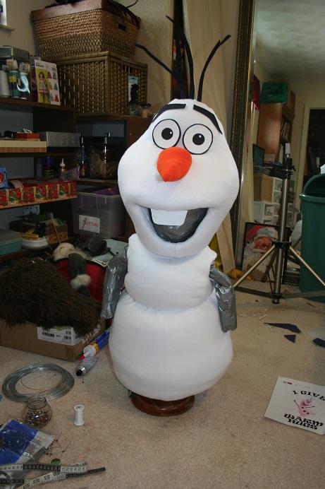 Olaf  making of on mannequin 6 2014 075.JPG