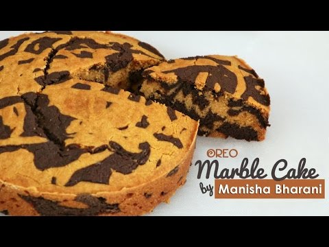 Oreo Marble Cake - Eggless Golden Oreo Marble Cake - Lunch Box | Teatime Cake Recipe