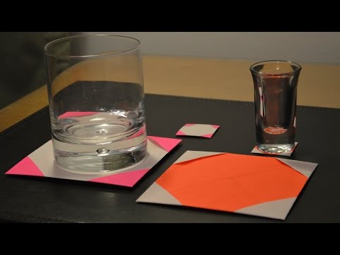 Origami: How to Make a Paper Coaster