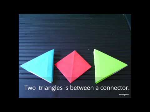 Origami Connectors for Equilateral Triangles