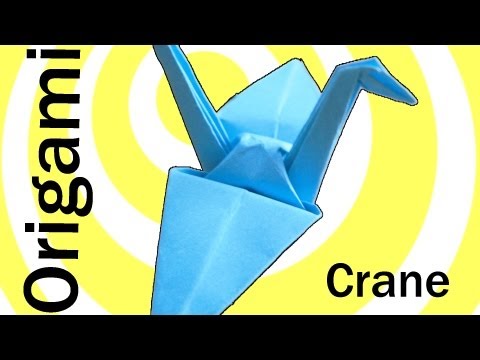 Origami Crane (Swan) instructions. (easy origami)