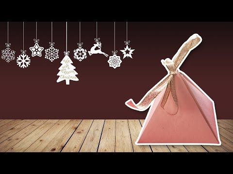 Origami Pyramid Box Tutorial &amp;hearts;︎ DIY &amp;hearts;︎ Cute Gift Box &amp;hearts;︎ | Christmas Gift Ideas!