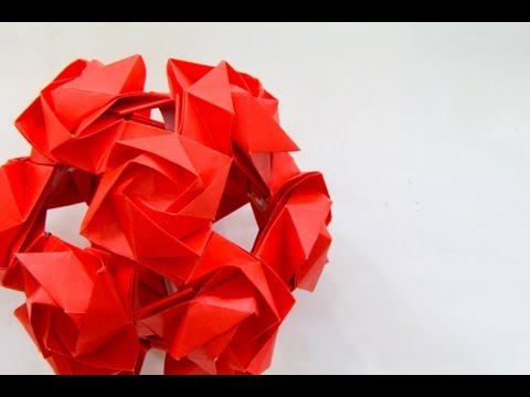 Origami ball / Kusudama Dafina (Andrei Dumitriu)