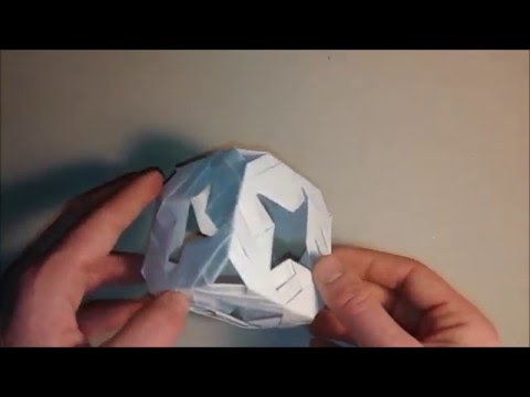 Origami modulaire cube &amp;eacute;toil&amp;eacute; -  A cube full of stars (modular origami tutorial))