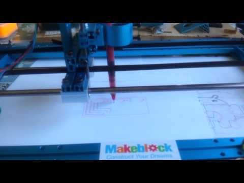 Otra prueba de la m&amp;aacute;quina de grabado de Makeblock