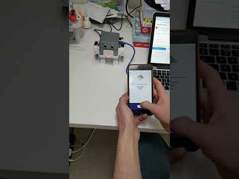 Otto iOS app demo using Humanoid robot with LED matrix