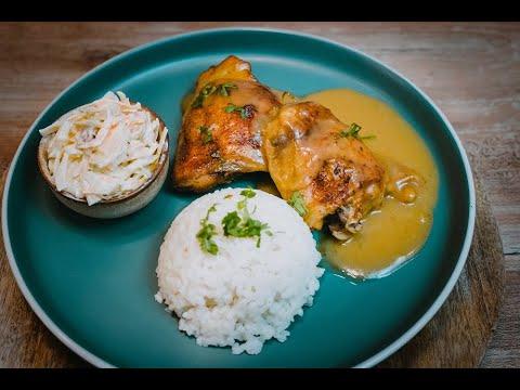 Oven Baked Chicken Thighs With Onion Gravy