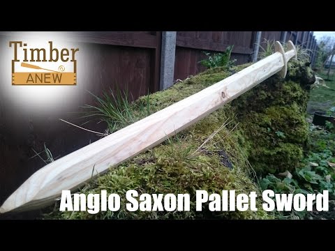 Oversized Anglo Saxon Sword from Pallet Wood