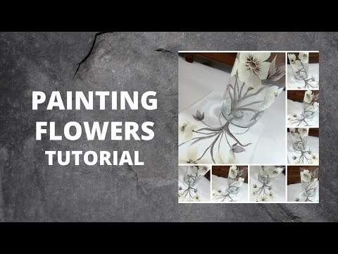 PAINTING FLOWERS TUTORIAL | Acrylic Painting for Beginners | Relaxing | Aressa1 | 2020