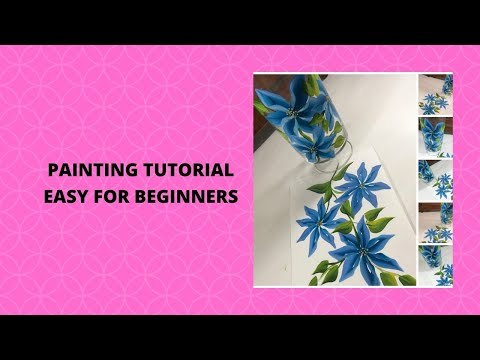 PAINTING TUTORIAL EASY FOR BEGINNERS | Simple Easy Acrylic Painting | Aressa1 | 2020