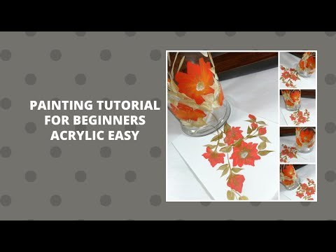 PAINTING TUTORIAL FOR BEGINNERS ACRYLICS EASY | Step by step painting | Tutorial | Aressa1 | 2020