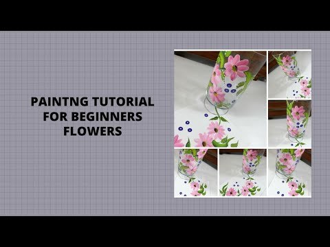 PAINTING TUTORIAL FOR BEGINNERS FLOWERS | Flower Painting Tutorial | Easy | Aressa1 | 2020