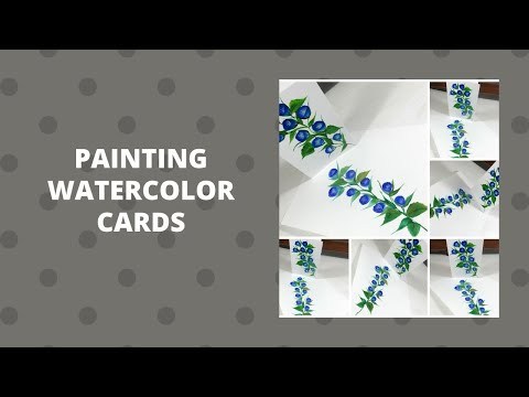 PAINTING WATERCOLOR CARDS | Watercolor Greeting Card | Beginner Watercolor | Aressa1 | 2020