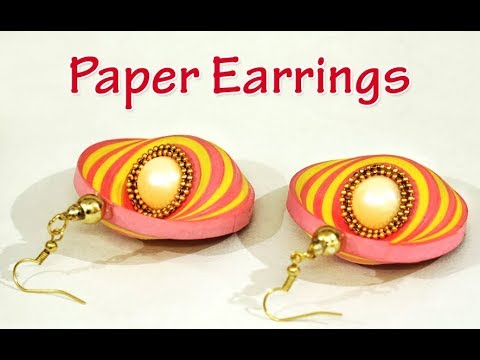 PAPER EARRINGS | How to Make Beautiful Quilling Paper Earring Designs | Paper Jewelry Making