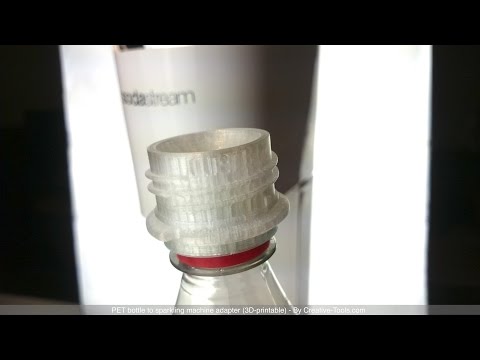 PET Bottle To Sparkling Machine Adapter (3D-printed)