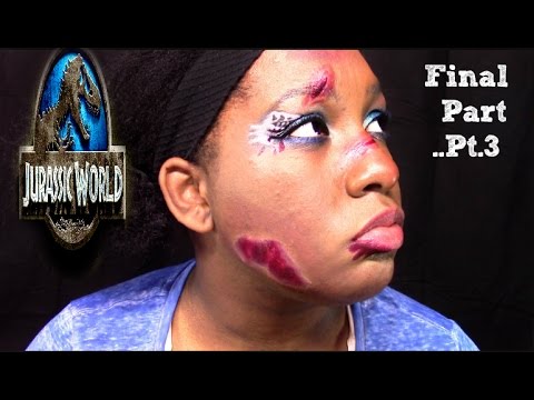 PKBHalloween- JurassicWorld Pt.3 Facial Slashes &amp;amp; gashes