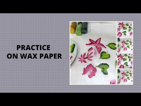 PRACTICE ON WAX PAPER | Practice Painting for Beginners | Tutorial | Aressa | 2020