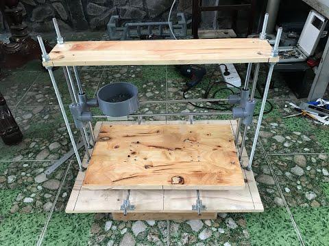 PVC Pipe 3D Printer - Frame &amp; Y Carriage Assembly