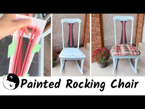 Painted Rocking Chair | Birdz of a Feather